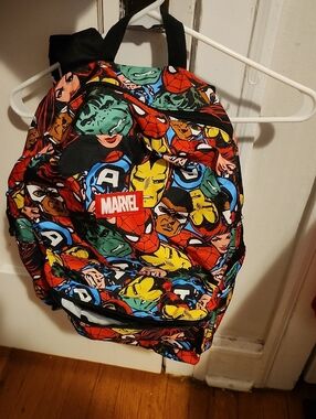 Marvel Red & Multi Superhero Character Backpack Accessory